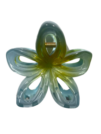 Hair Claws 5 Hollow flower Clear