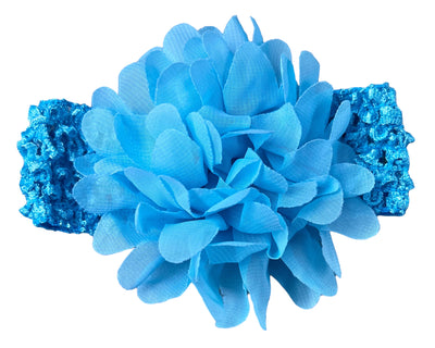 Headbands Baby Flower on Eyelet Stretch headbands