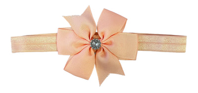 Headbands Spotted & Plain bow on elastic Bow measures 8 cm