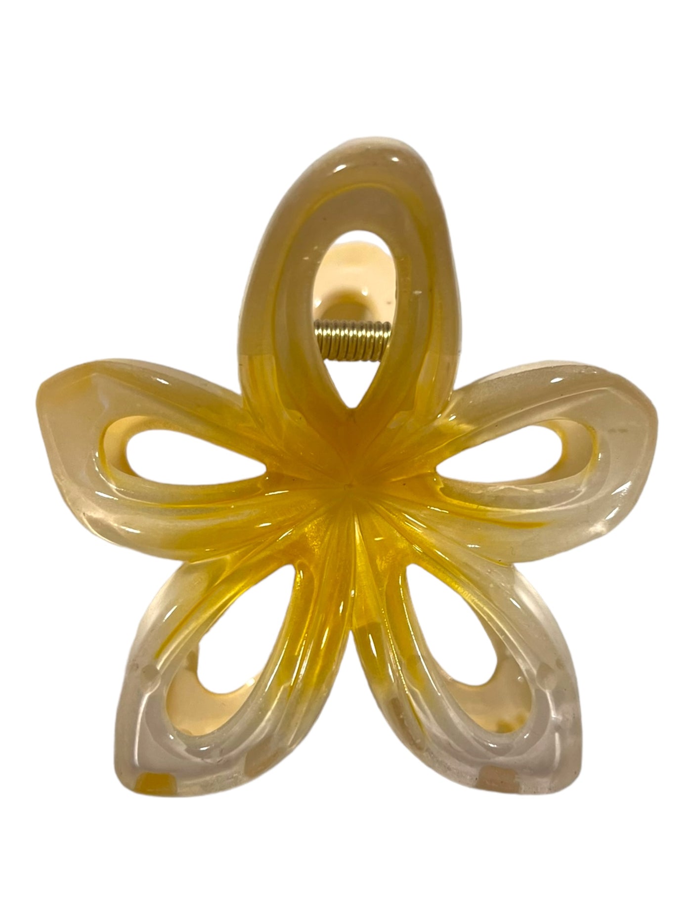 Hair Claws 5 Hollow flower Clear