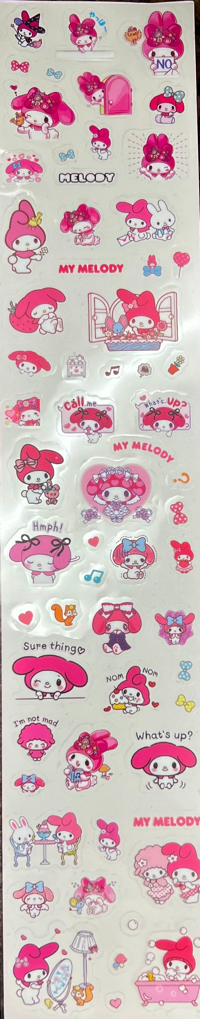 Sanrio, Pokémon ect stickers and Diary sets