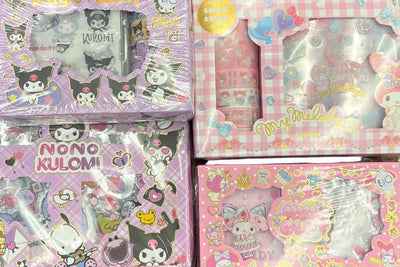 Sanrio, Pokémon ect stickers and Diary sets