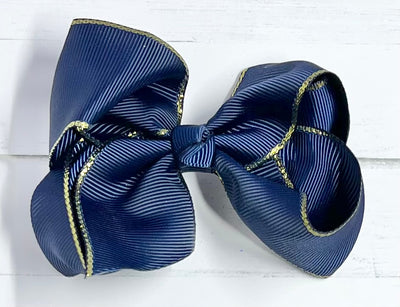 Bows Grosgrain 4" Gold Edging