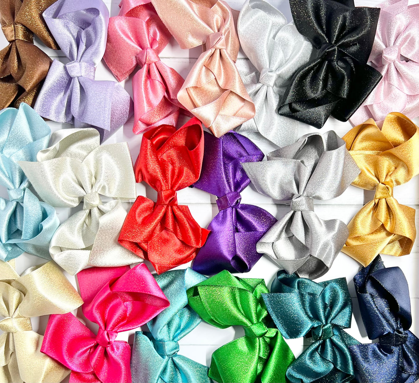 Bows Satin Look 4"