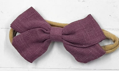 Headband Linen Bow Nylon