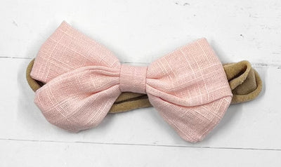 Headband Linen Bow Nylon