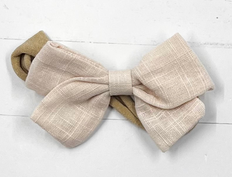 Headband Linen Bow Nylon