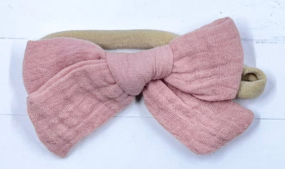 Headbands Cheese Cloth Bows Nylon Band