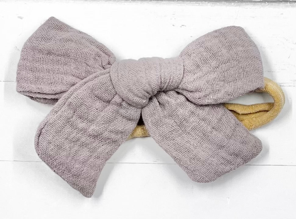 Headbands Cheese Cloth Bows Nylon Band