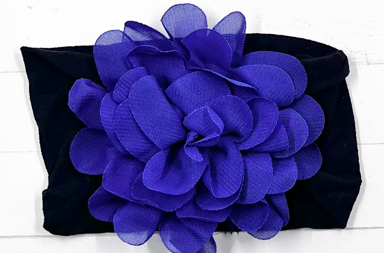 Headbands Flower Nylon Wide