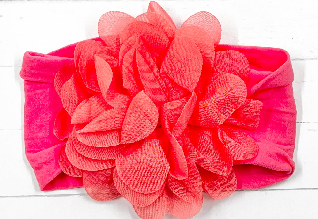 Headbands Flower Nylon Wide