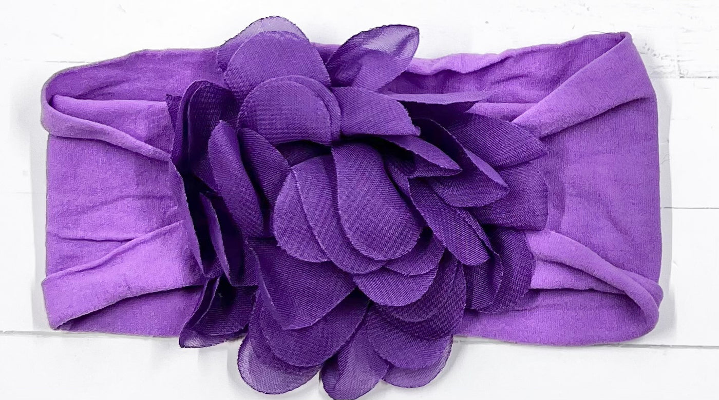 Headbands Flower Nylon Wide