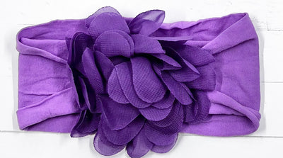 Headbands Flower Nylon Wide