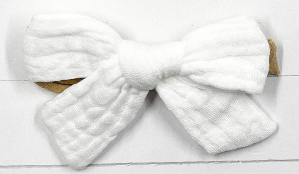 Headbands Cheese Cloth Bows Nylon Band