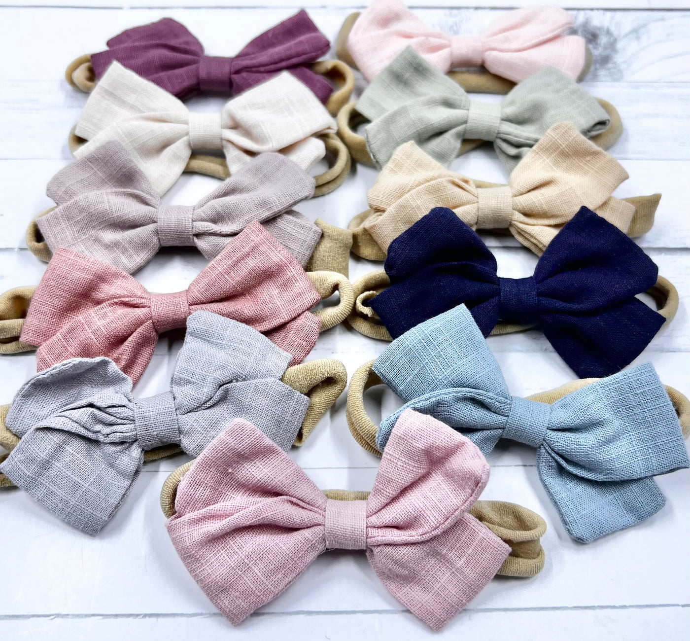 Headband Linen Bow Nylon