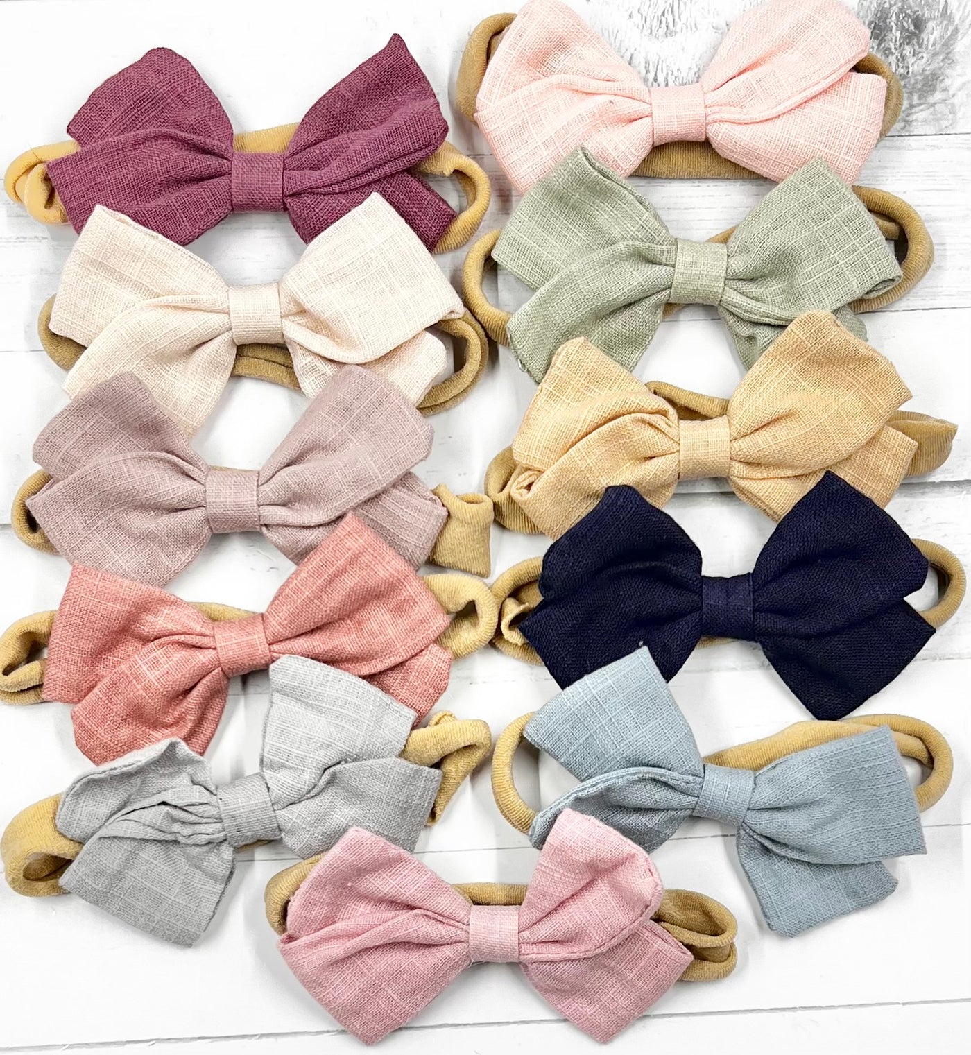 Headband Linen Bow Nylon