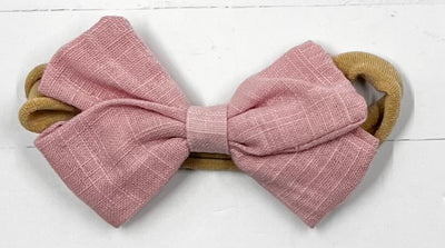 Headband Linen Bow Nylon