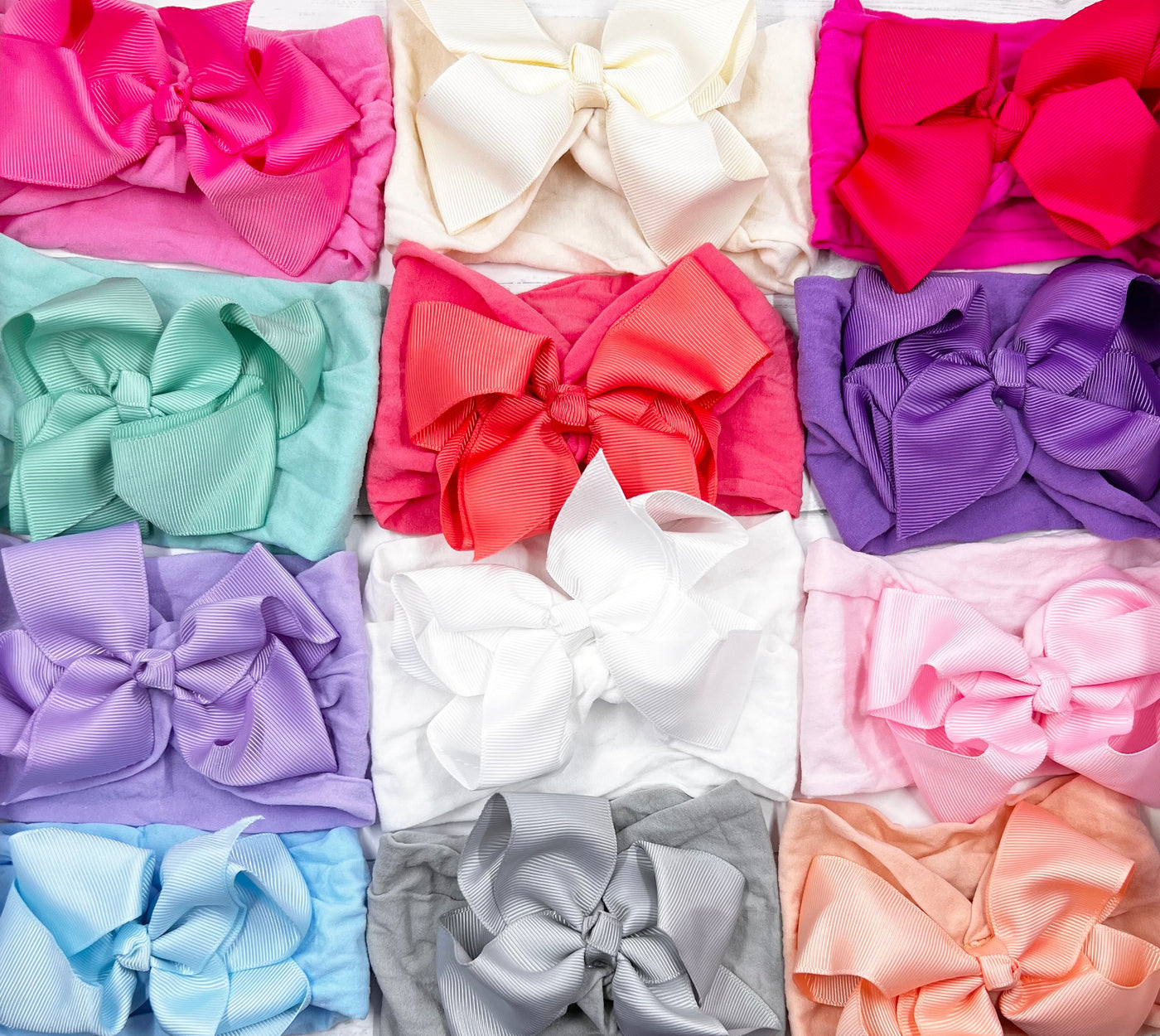 Headbands 4" Bows on Nylon Headband