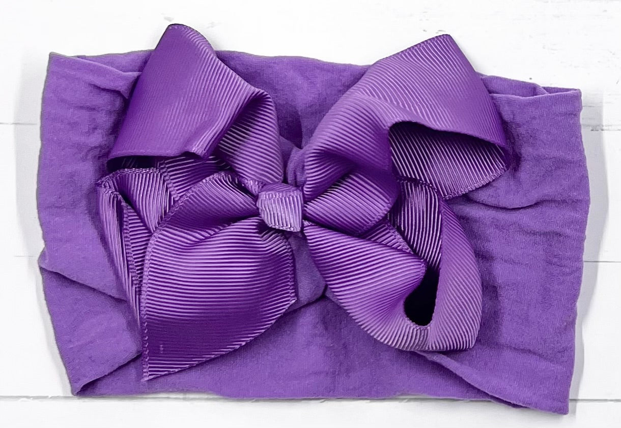 Headbands 4" Bows on Nylon Headband