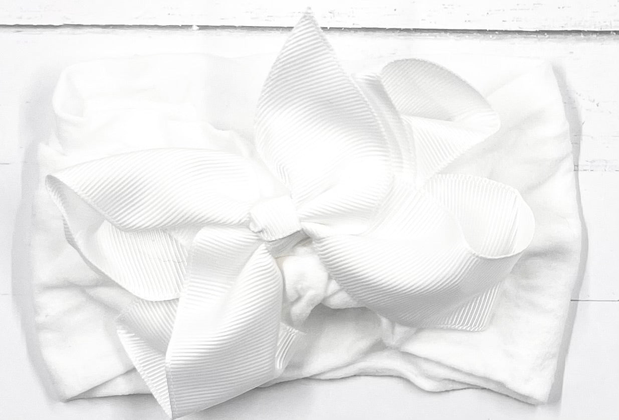 Headbands 4" Bows on Nylon Headband