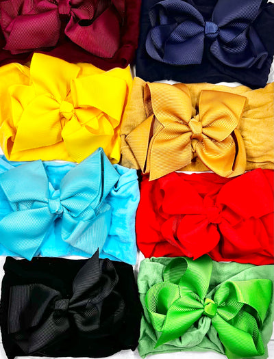 Headbands 4" Bows on Nylon Headband