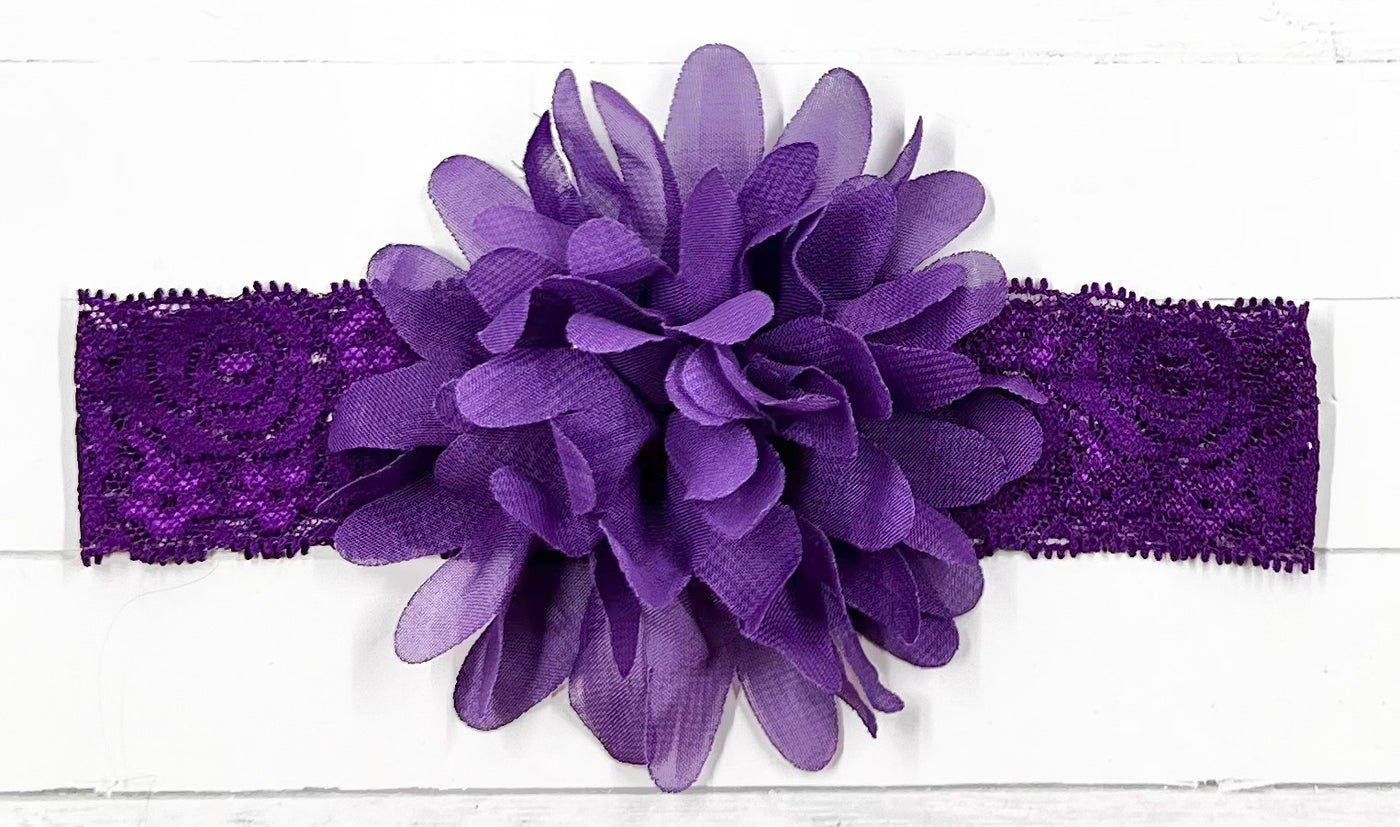 Headbands Flowers Lace Band